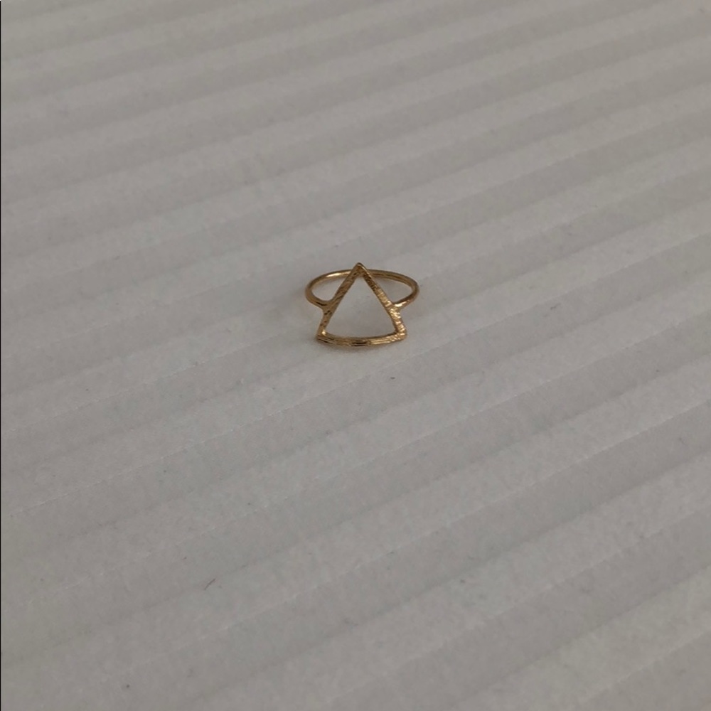 Gold Dipped Triangular Ring...